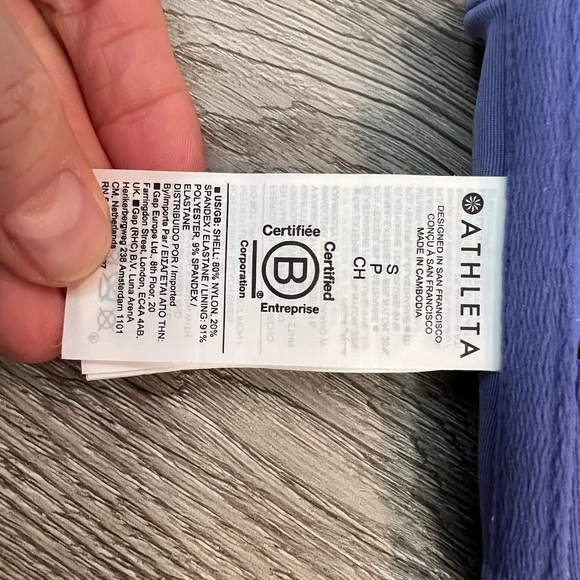 Athleta Floral Print Tankini Swimsuit Small top (up to full C), Medium bottoms - Picture 10 of 11